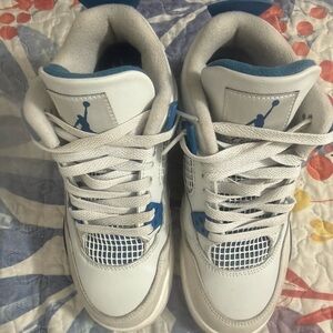 Jordan White and Blue Sneakers